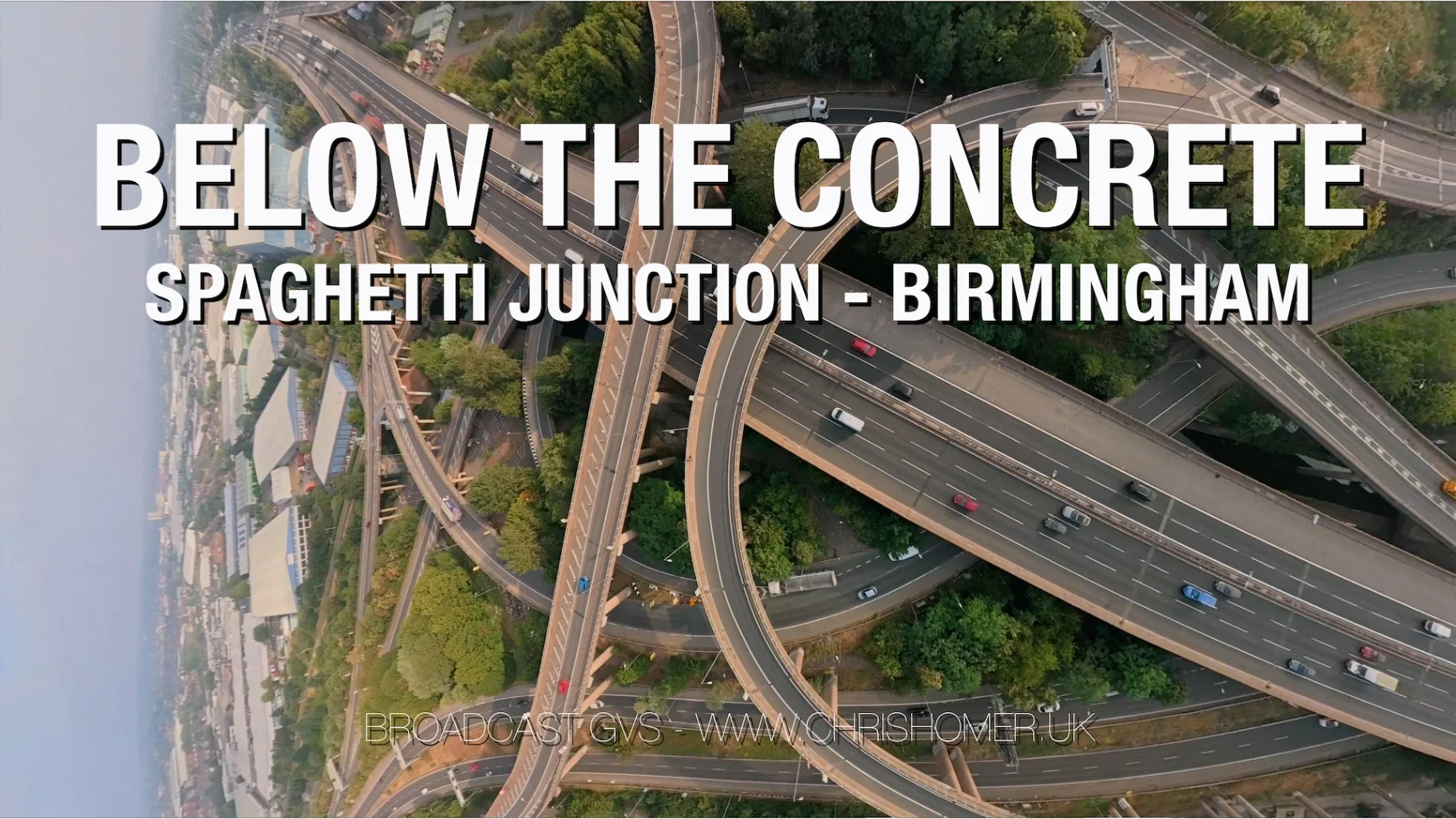 Below the concrete, Birmingham stock footage - Drone aerial views