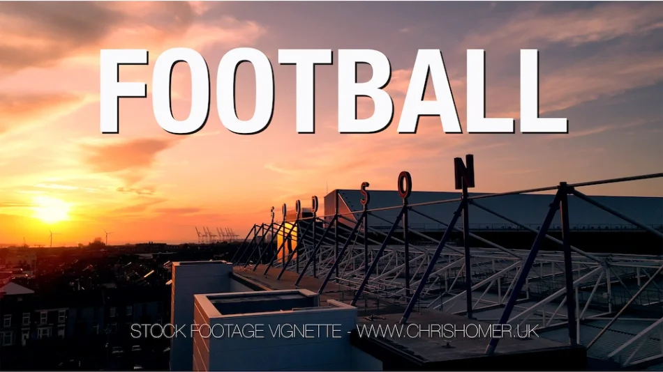 English football stadiums stock video footage