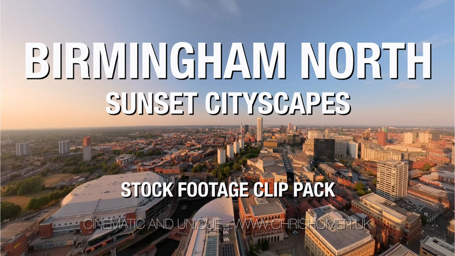 Birmingham stock video footage rushes clip pack, available to license