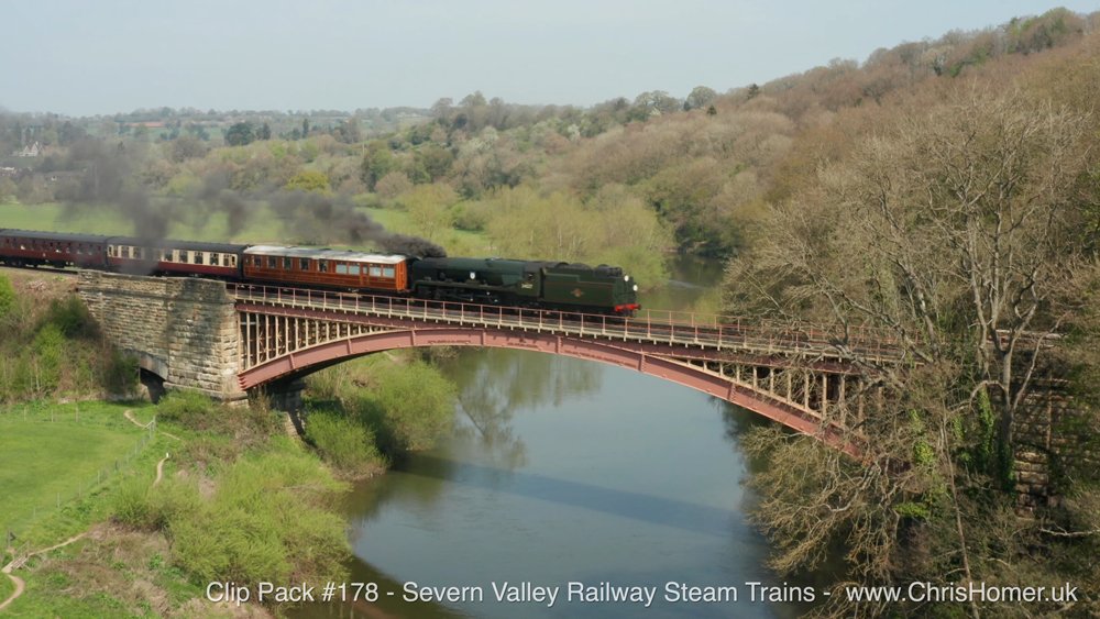 Severn Valley Railway Steam Trains Stock Footage