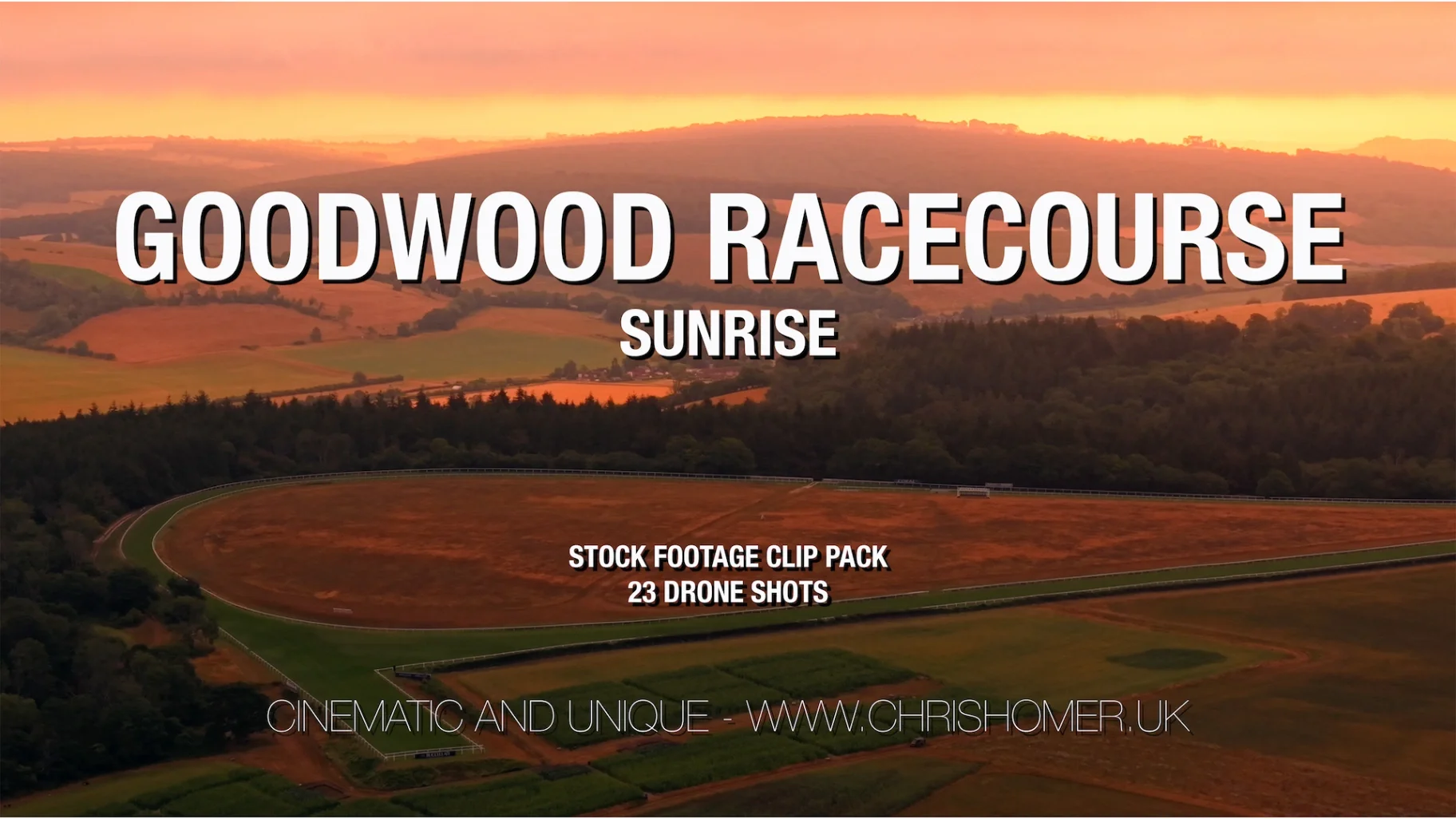 Goodwood Racecourse drone aerial views