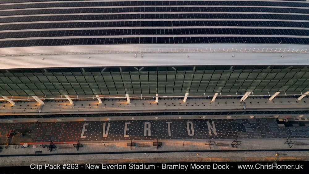 New Everton Stadium - Bramley Moore Dock Stock Footage