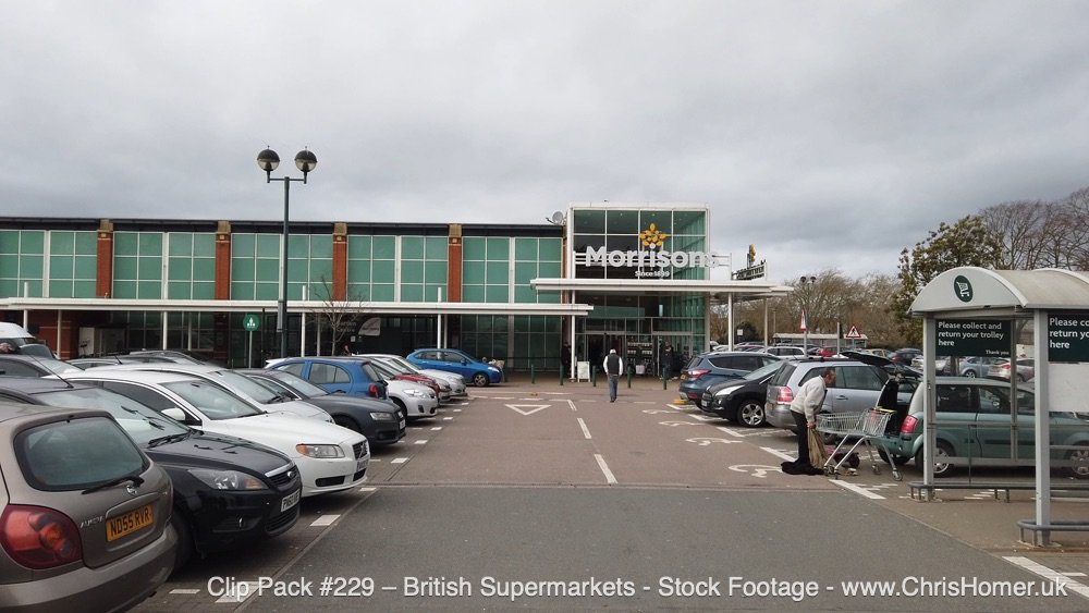 Morrisons supermarket stock video footage