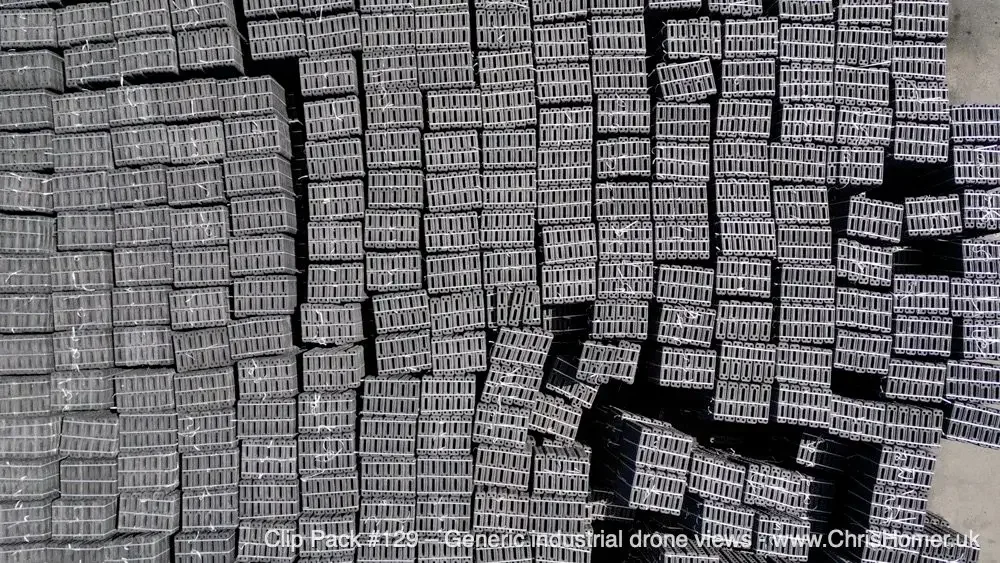 Clip Pack #129 - Generic Industrial Drone Stock Footage