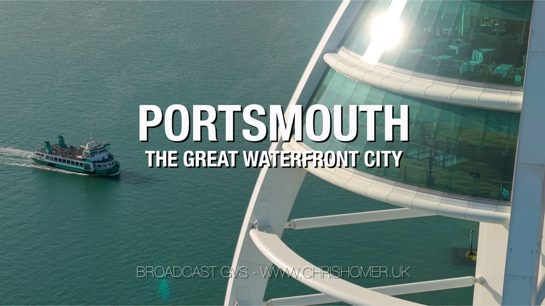 Portsmouth drone stock video footage