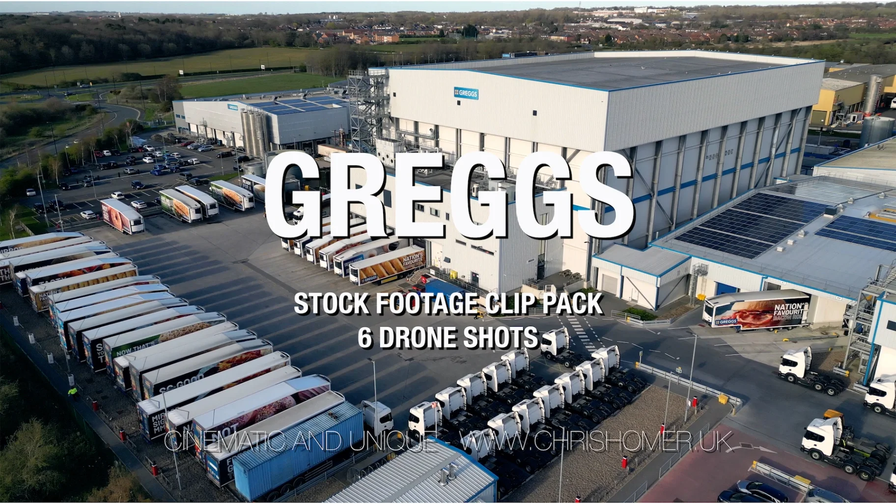 Greggs Drone Stock Footage - Clip Pack #327