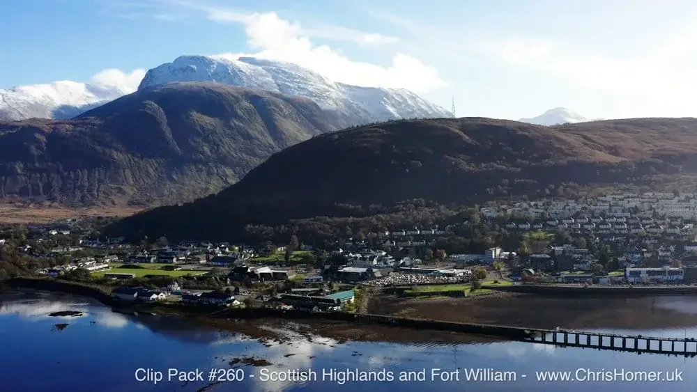 Scottish Highlands and Fort William Stock Video Footage