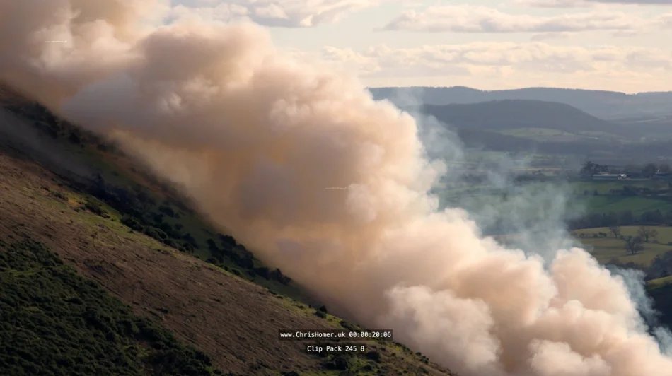 Wild fires stock footage