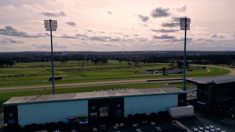 Newcastle Racecourse stock footage