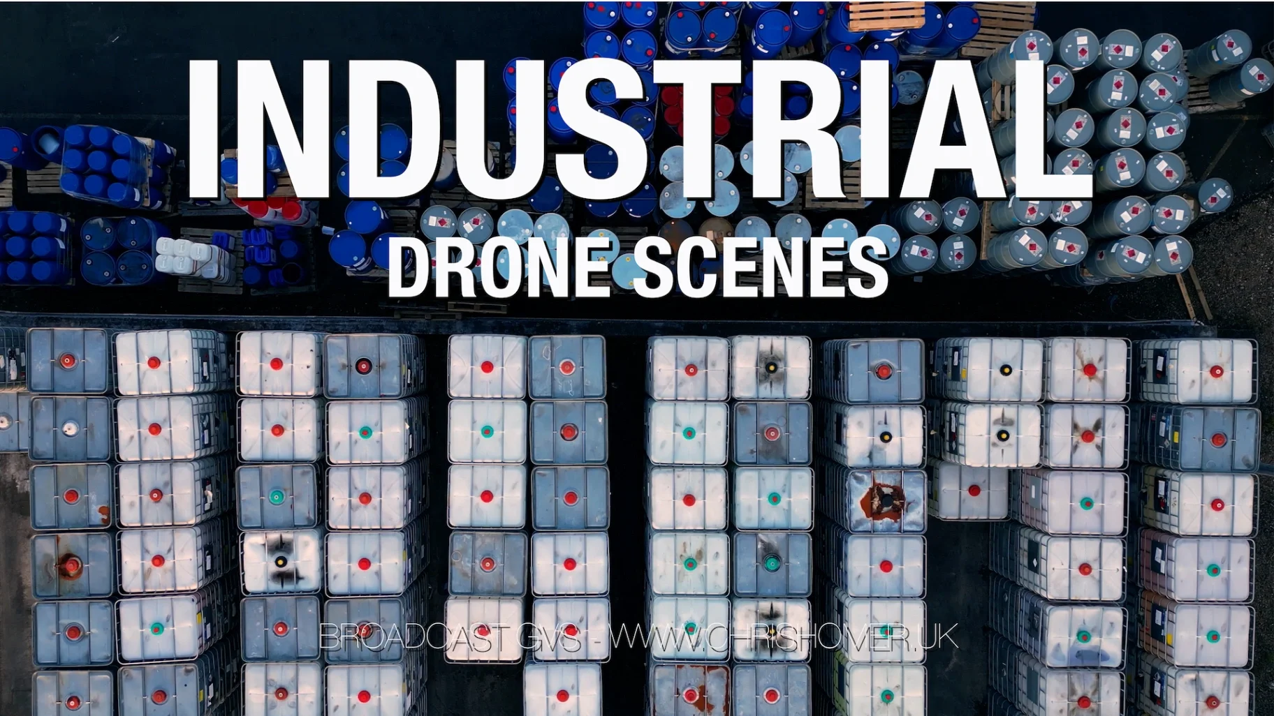 Industrial drone stock video footage