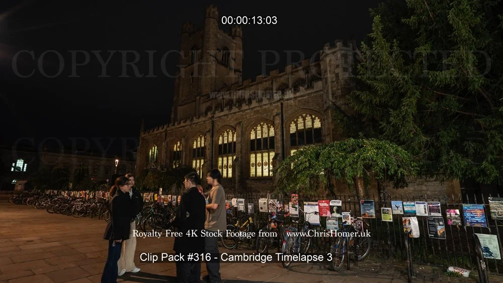Cambridge timelapse stock video footage