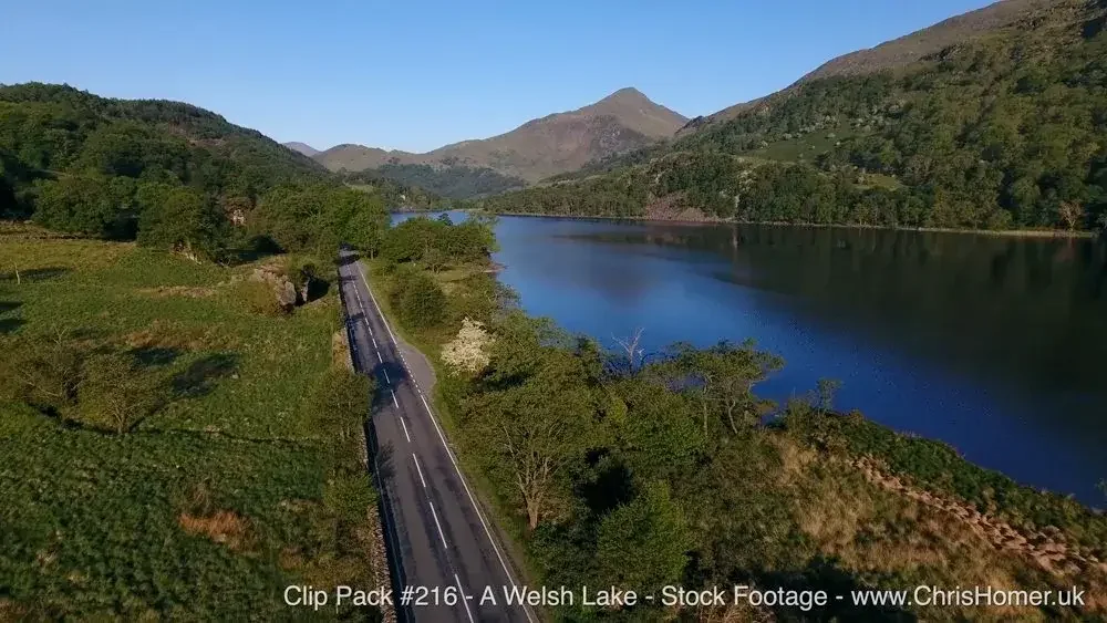 Clip Pack #216 - A Welsh Lake Stock Footage
