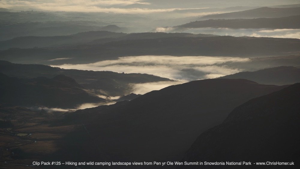 Snowdonia landscape video royalty free