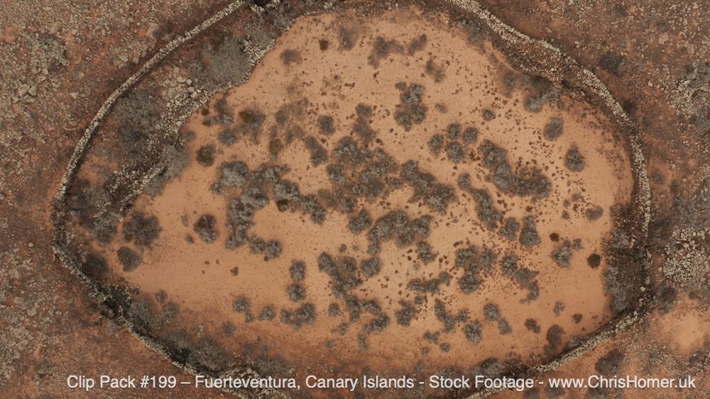 Fuerteventura desert aerial view, Canary Islands β Drone Stock Footage