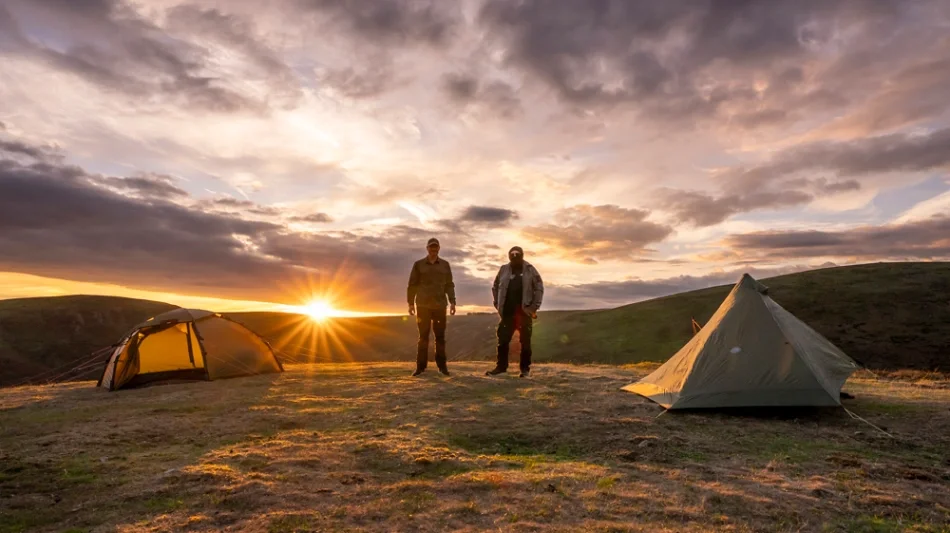 Chris Homer and Paul Messner wild camping in Shropshire