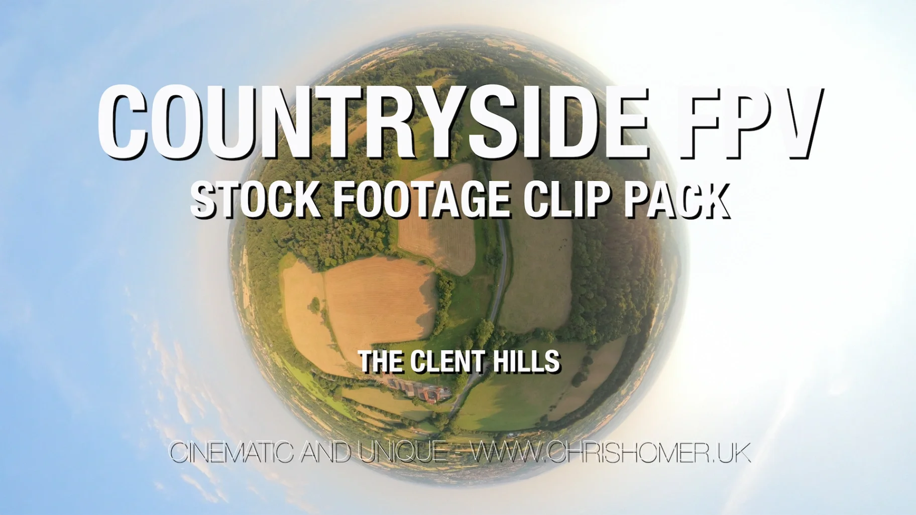 Countryside FPV Drone Stock Footage - The Clent Hills | Clip Pack #334