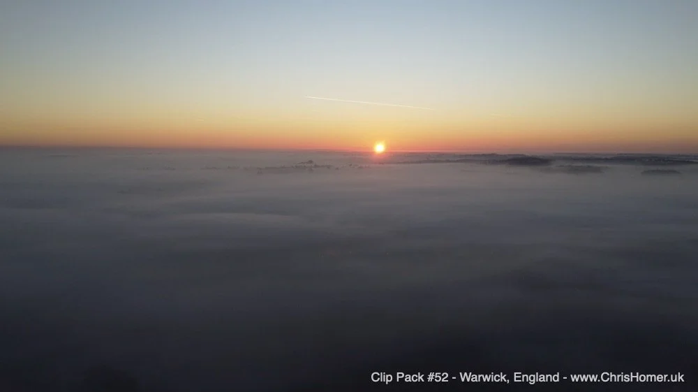 Warwick cloud inversion stock video footage