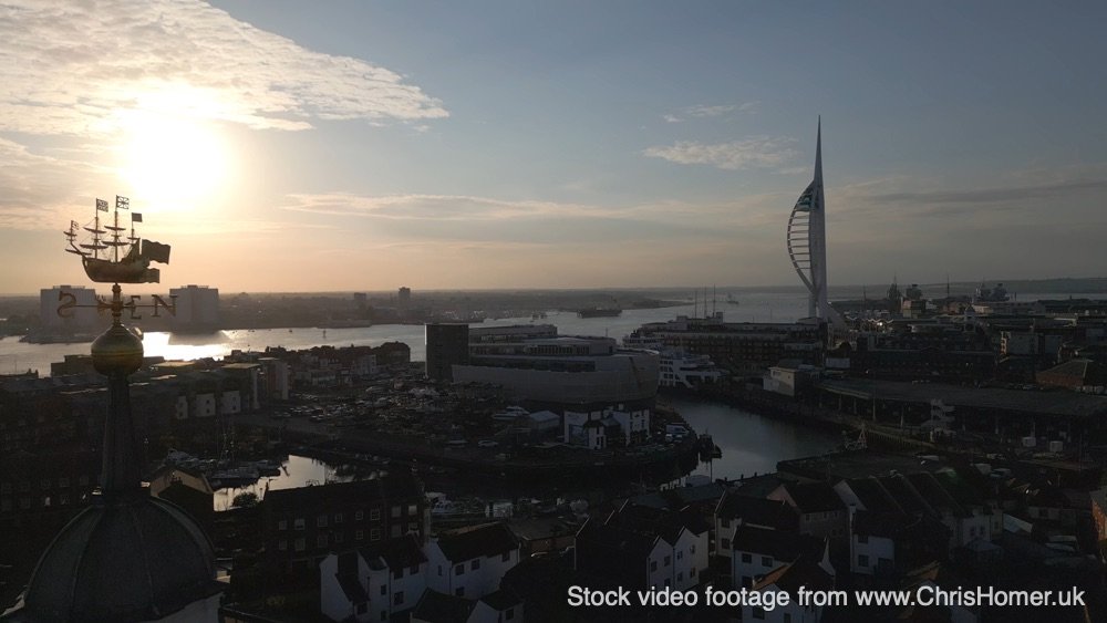 Spinnaker Tower and the magnificent Golden Ship