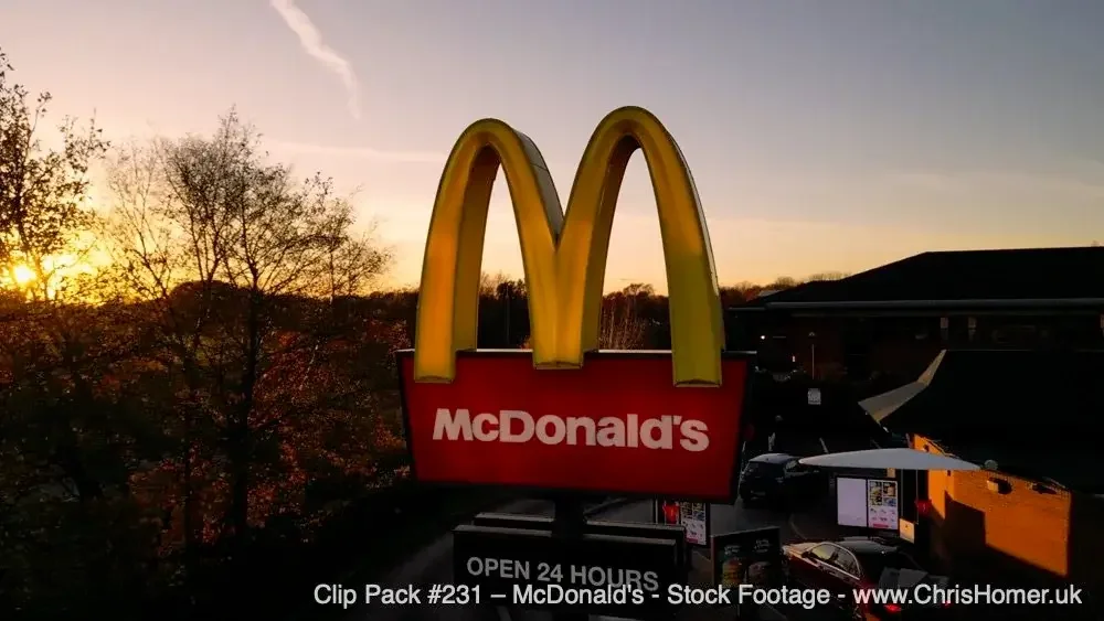 McDonalds stock video footage