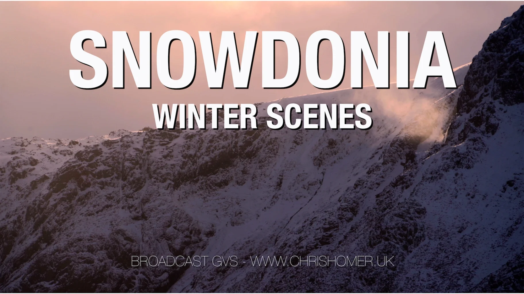 Where The Snow Settles - Snowdonia Winter Scenes | Broadcast GVs Stock Video Footage