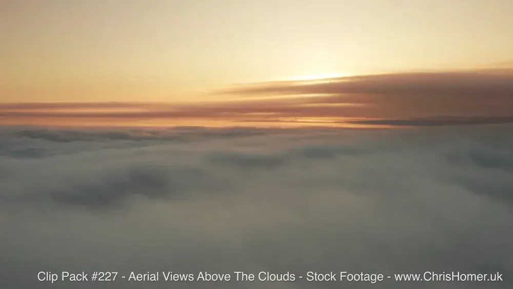 Drone stock footage above the clouds