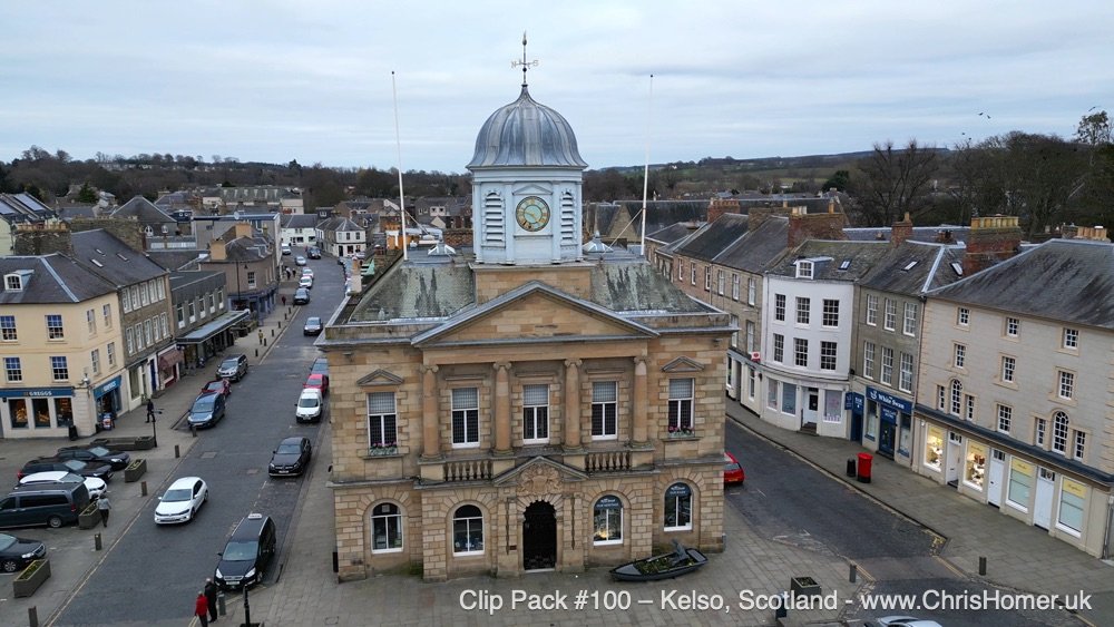 Kelso town hall stock video footage