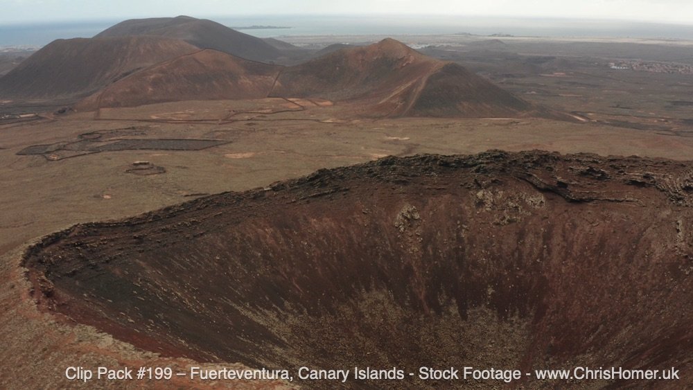CalderΓ³n Hondo Volcano stock video footage