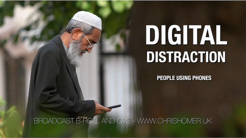 People using mobile phones stock video footage