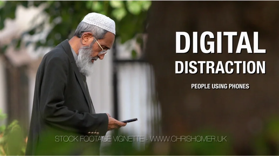 Digital Distraction - People Using Phones | Stock Footage Vignette
