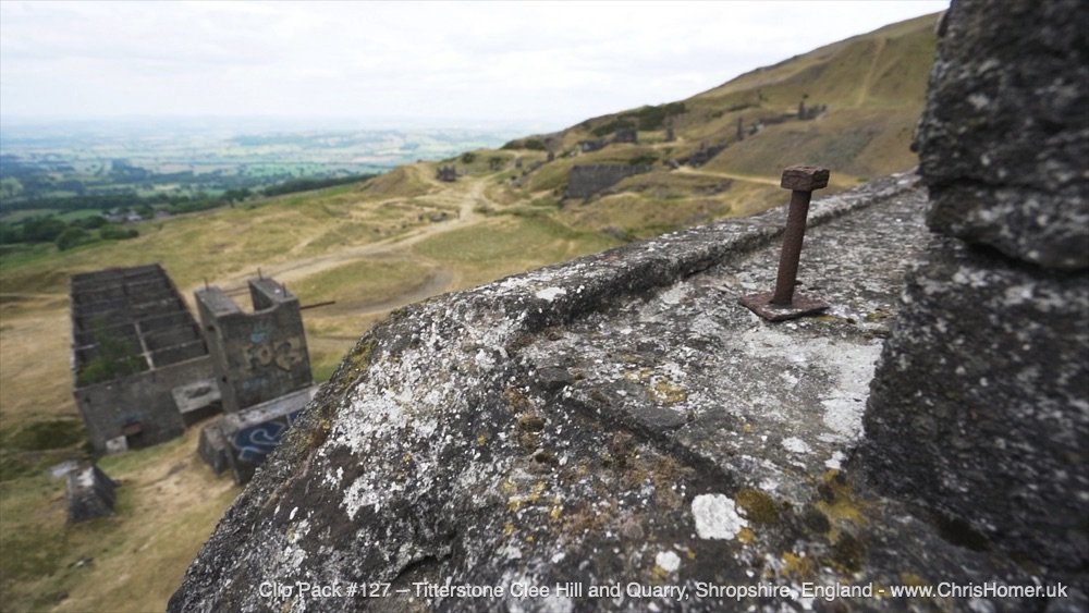 Old industrial site in Shropshire, old quarry, stock video footage