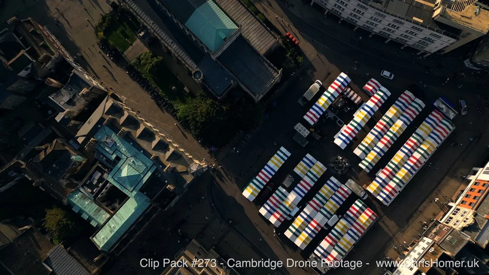 Cambridge drone stock footage
