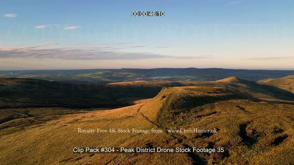 Peak District Drone Stock Video Footage