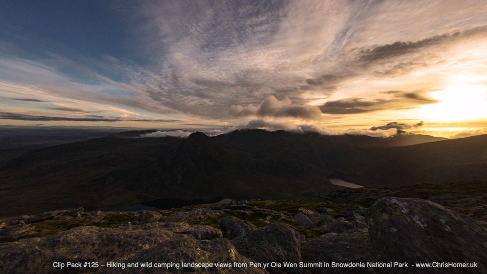 Snowdonia timelapse stock video footage