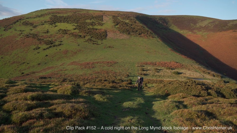 The Shropshire Hills and the Long Mynd stock footage from a drone 4K
