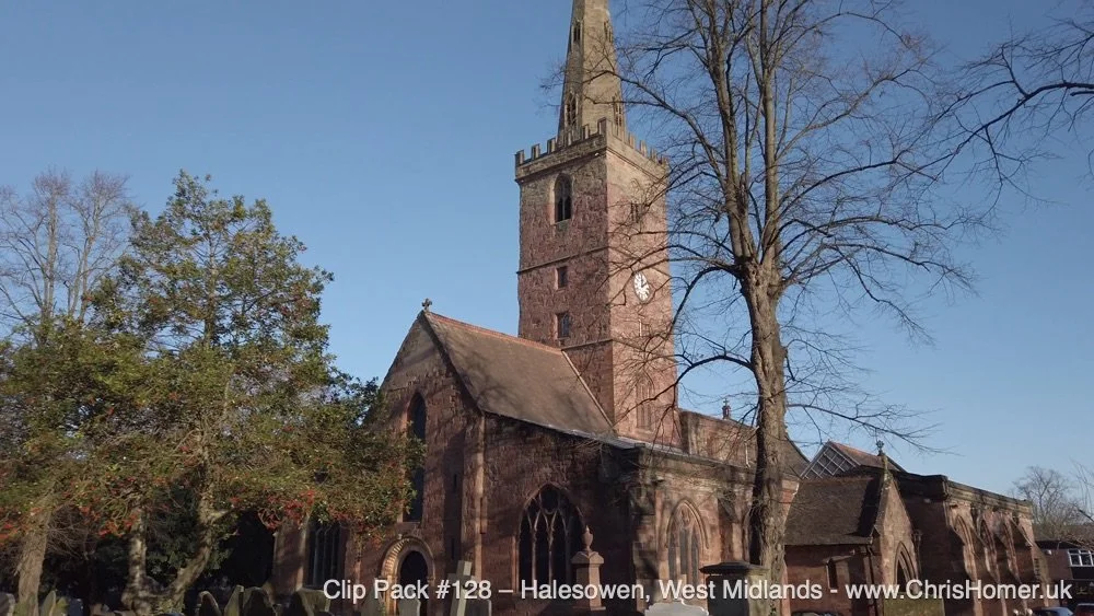 Halesowen church stock video footage