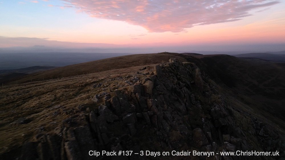 Cadair Berwyn mountain Wales timelapse stock video footage