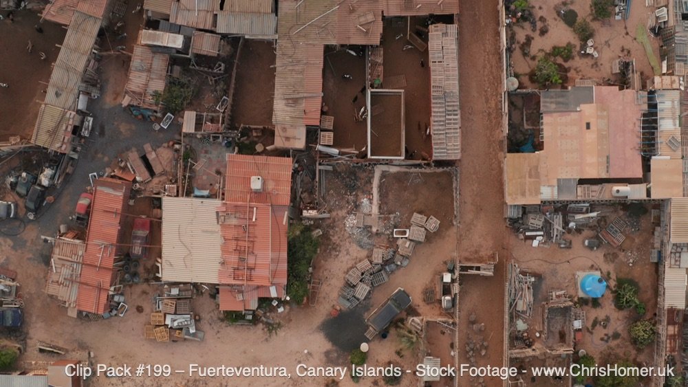 Fuerteventura old villages, Canary Islands β Drone Stock Footage