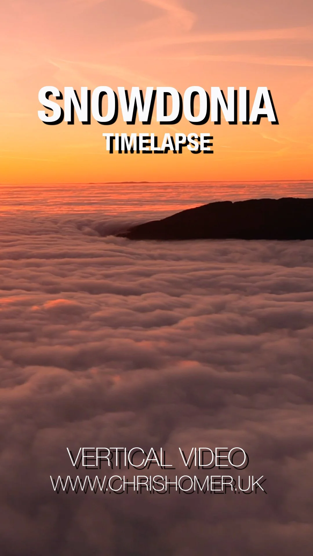 Snowdonia timelapse stock footage - Vertical video