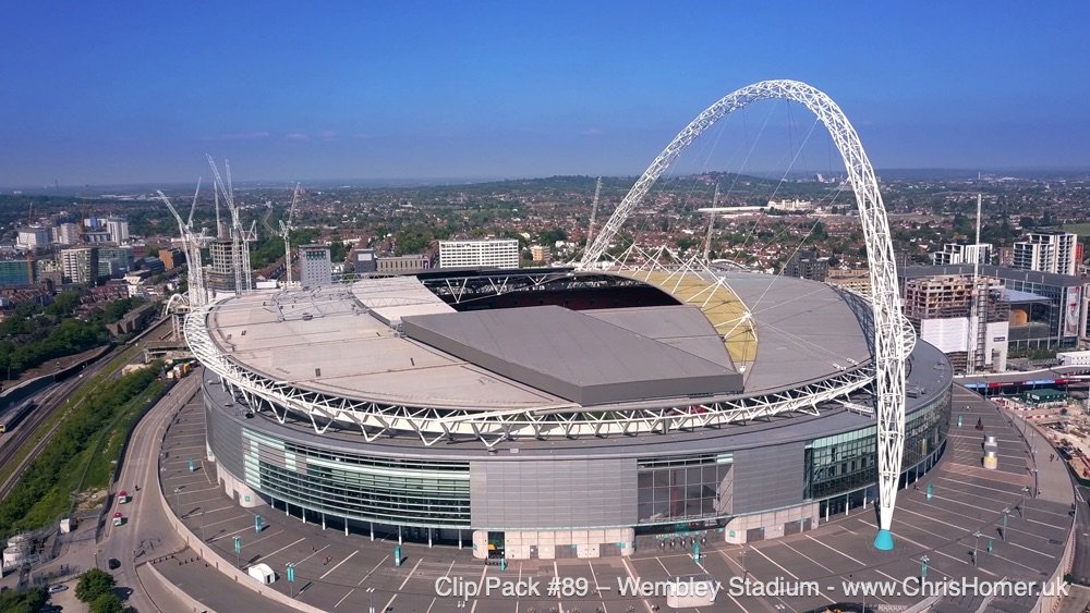 Wembley stadium London stock video footage