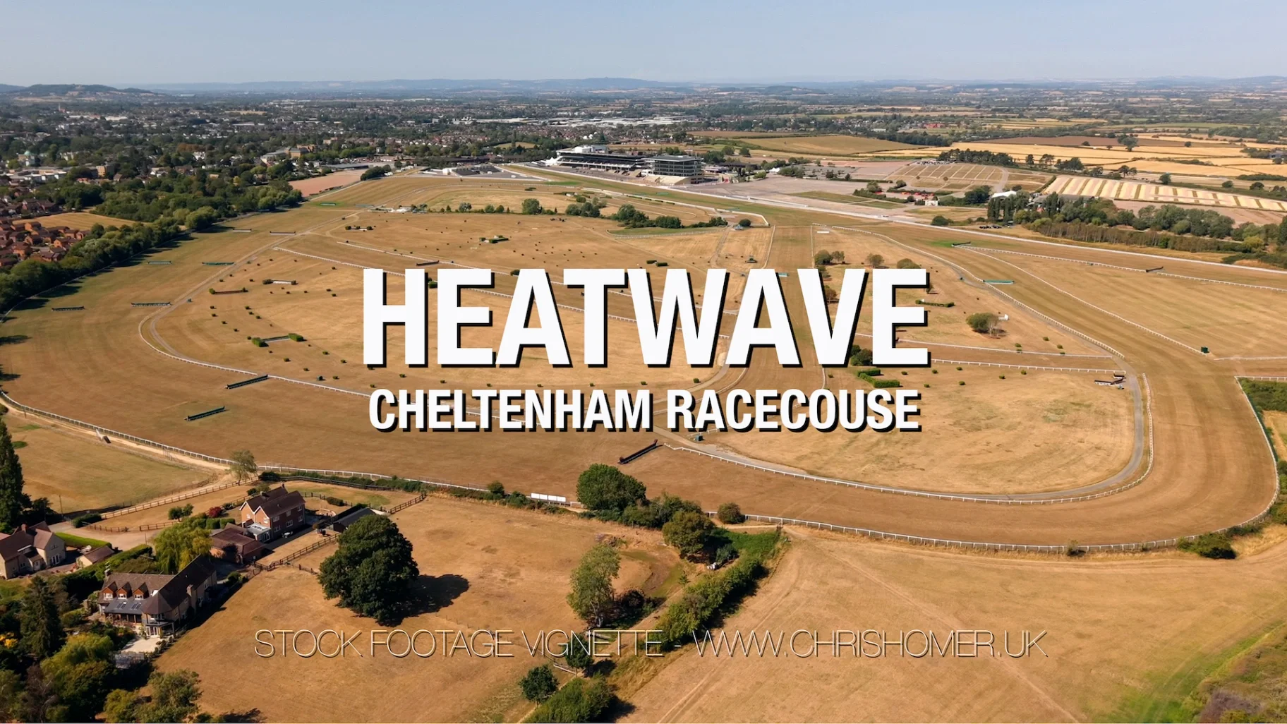Cheltenham Racecourse drone aerial views