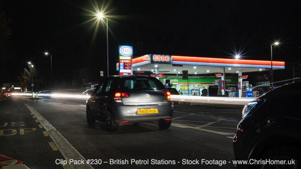 Clip Pack #230 – British Petrol Stations Stock Video Footage & Timelapse (4K UHD)