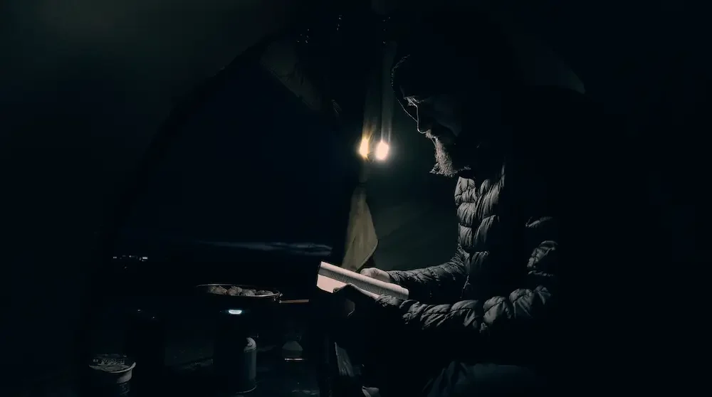 Alone. Atmospheric Stock Footage - Lonely Solo Wild Camping (Pack 321)