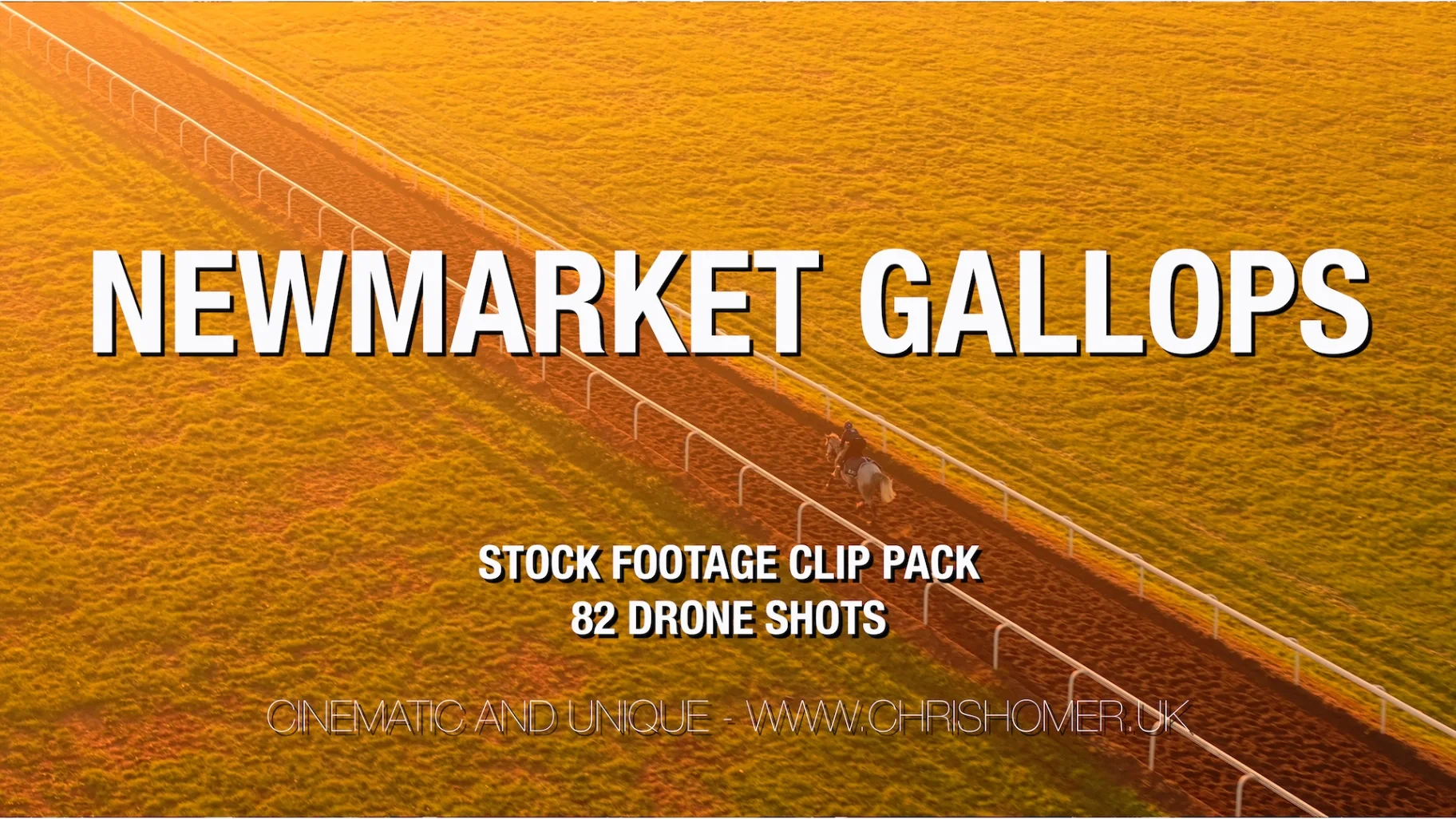 Newmarket Gallops Drone Stock Footage