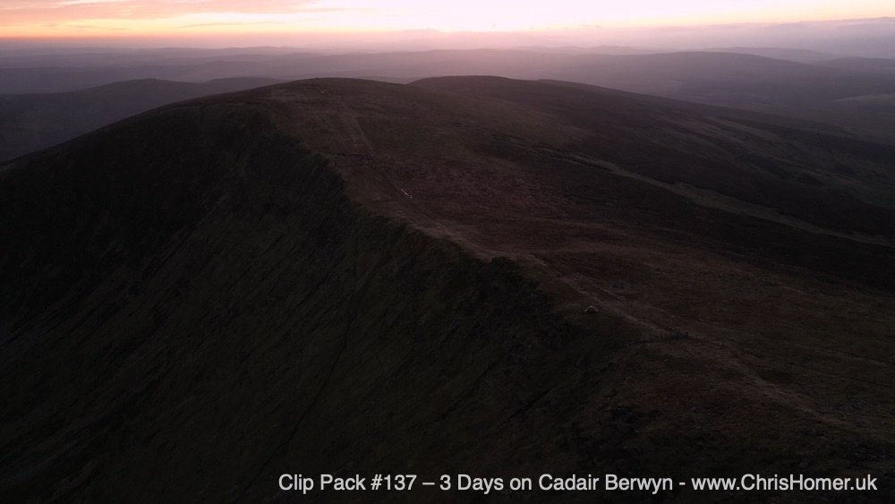 Cadair Berwyn mountain Wales timelapse stock video footage