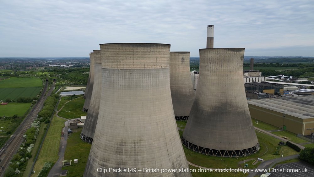 Ratcliffe-on-Soar Power Station drone video