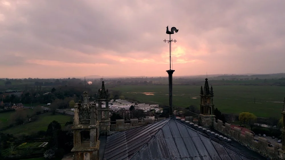 Tewkesbury Abbey Drone