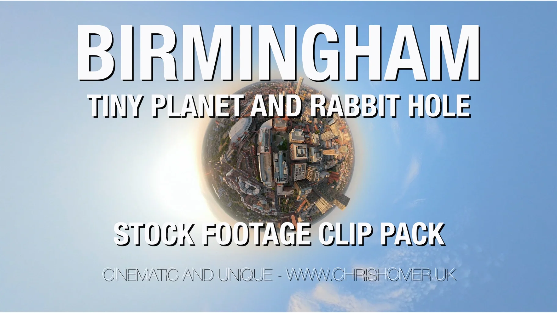 Birmingham tiny planet stock video footage