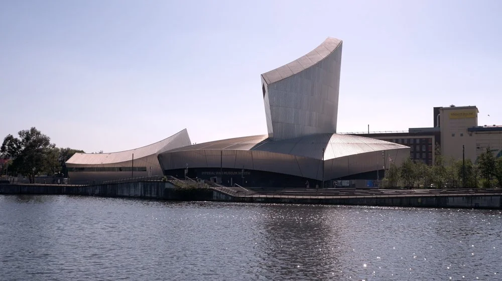 Manchester imperial war museum in Manchester UK stock video footage