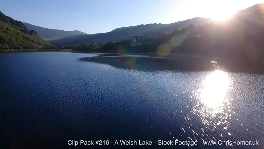 A Welsh lake stock video footage