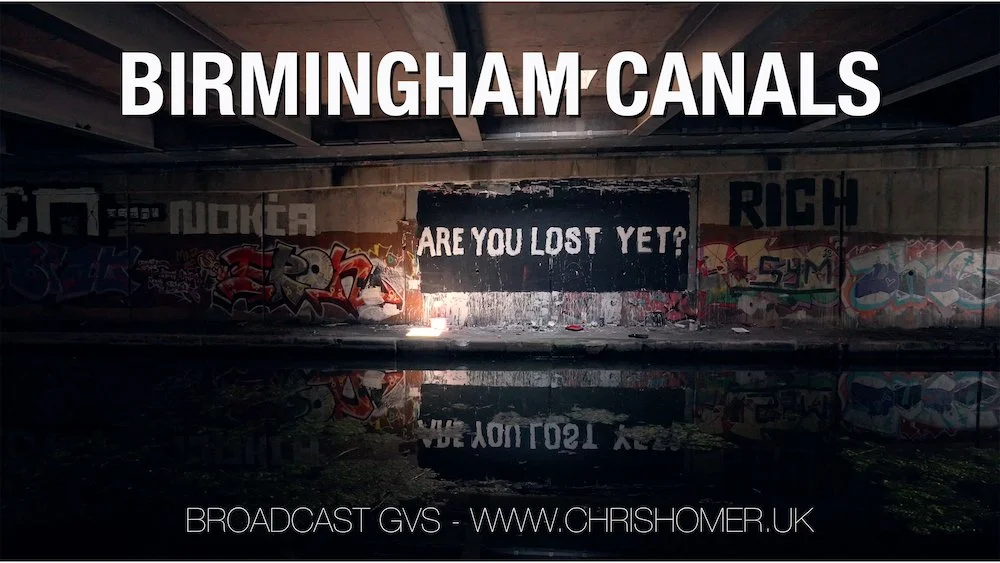 Birmingham canals stock video footage